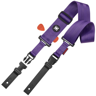 AMUMU SNAPLOCK Purple Guitar Strap ā Quick-Release, Heavy-Duty & Ultra Comfortable